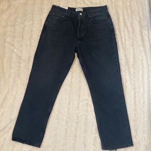 NWT Agolde Riley High Rise Straight Crop jeans